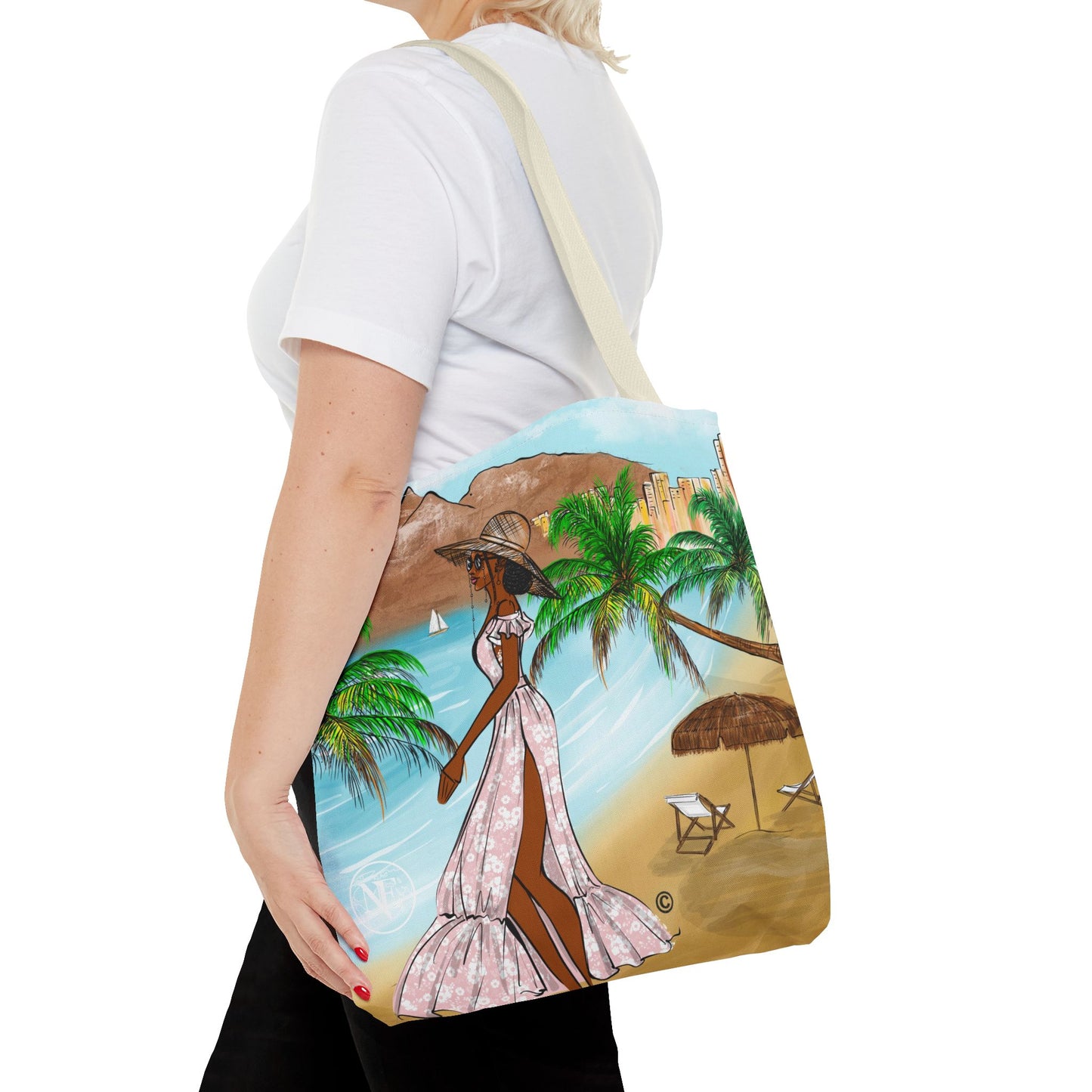 Madison Beach Tote Bag