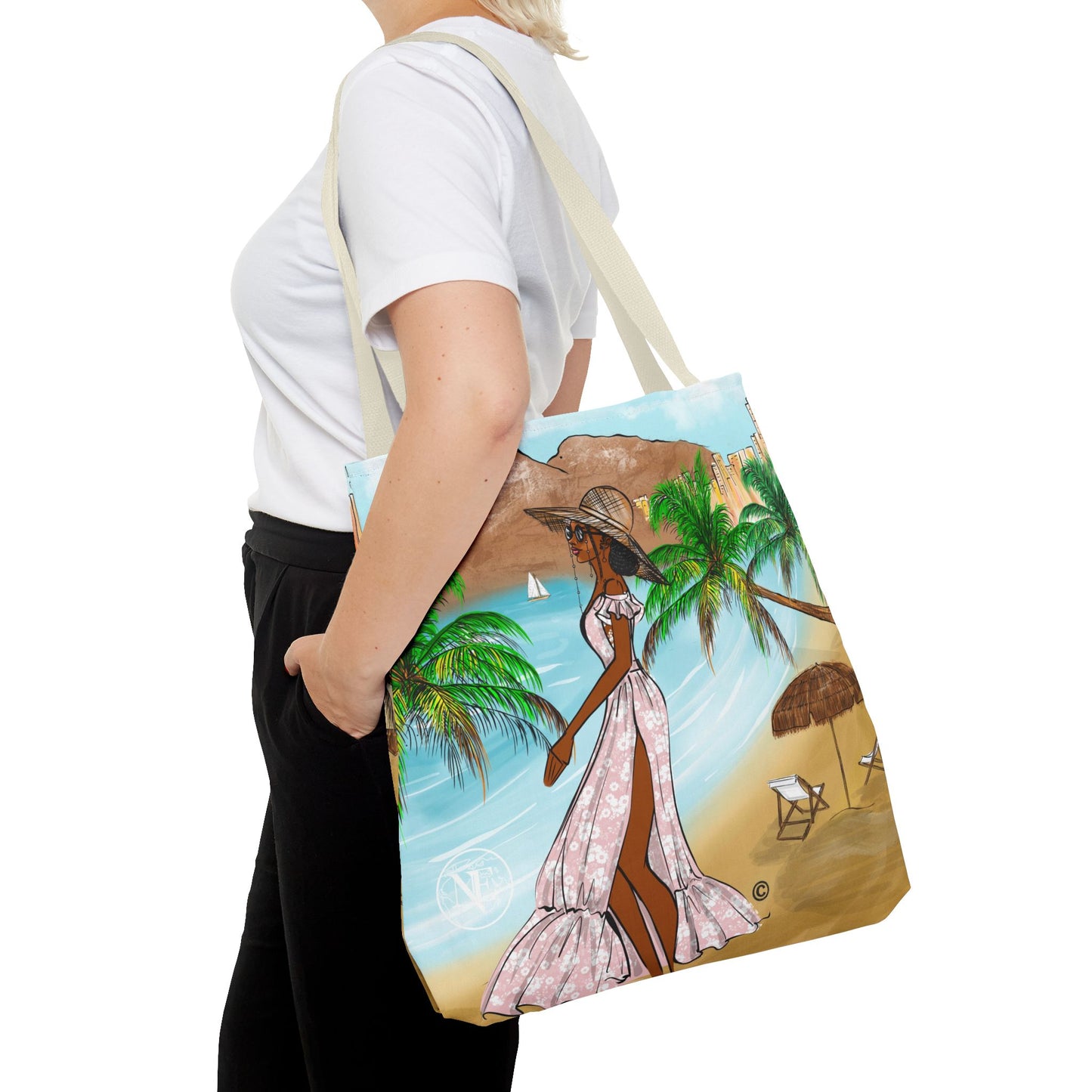 Madison Beach Tote Bag