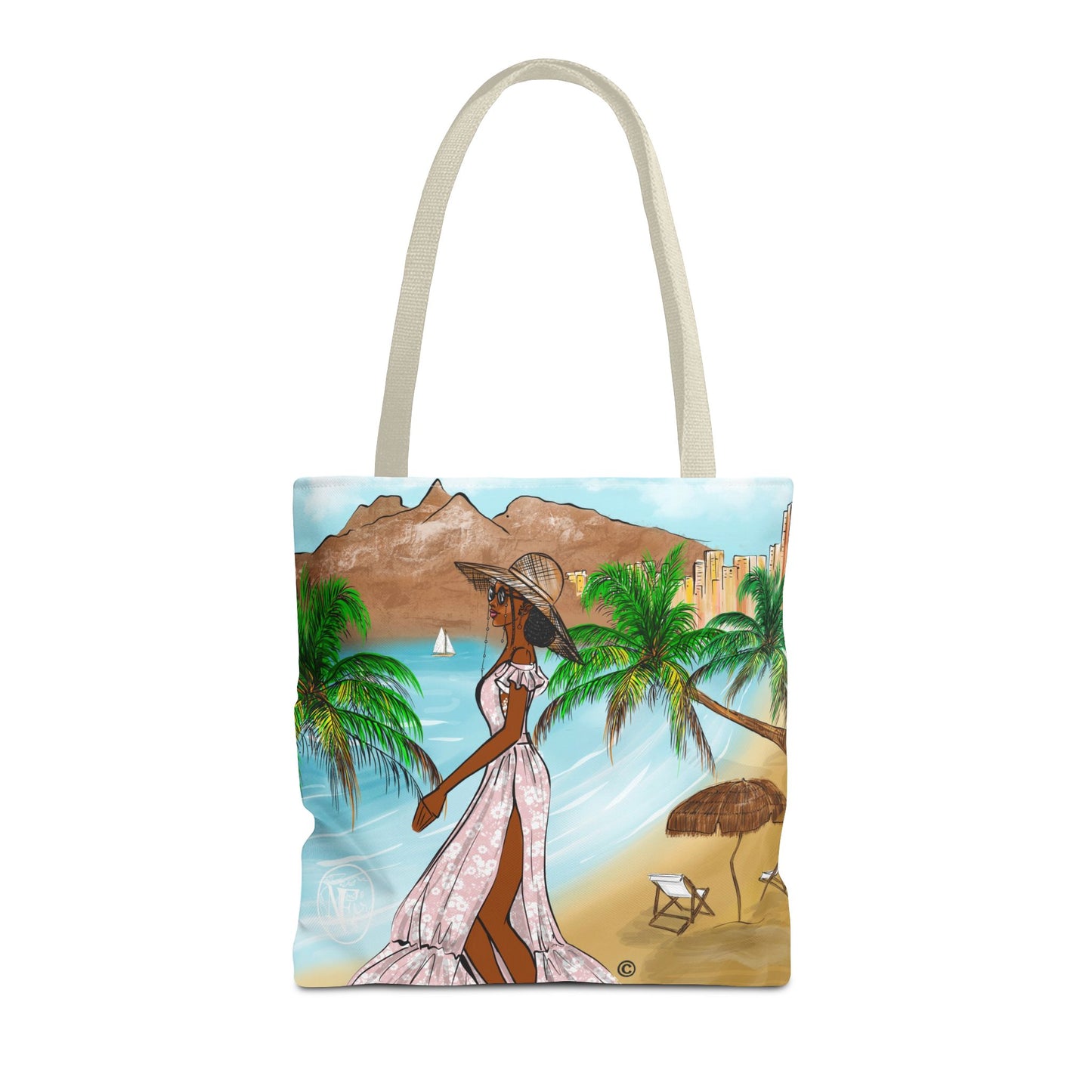 Madison Beach Tote Bag