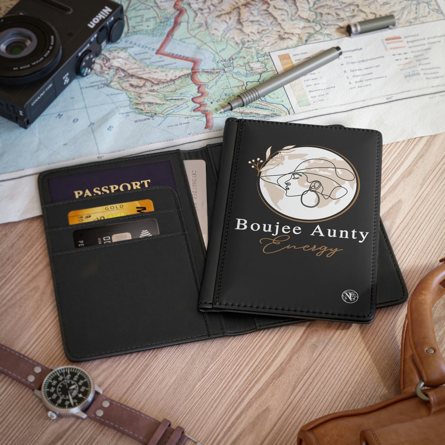 Boujee Aunty Enegry Passport Cover