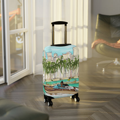 Natalie in Miami Luggage Cover
