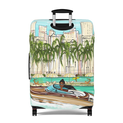 Natalie in Miami Luggage Cover
