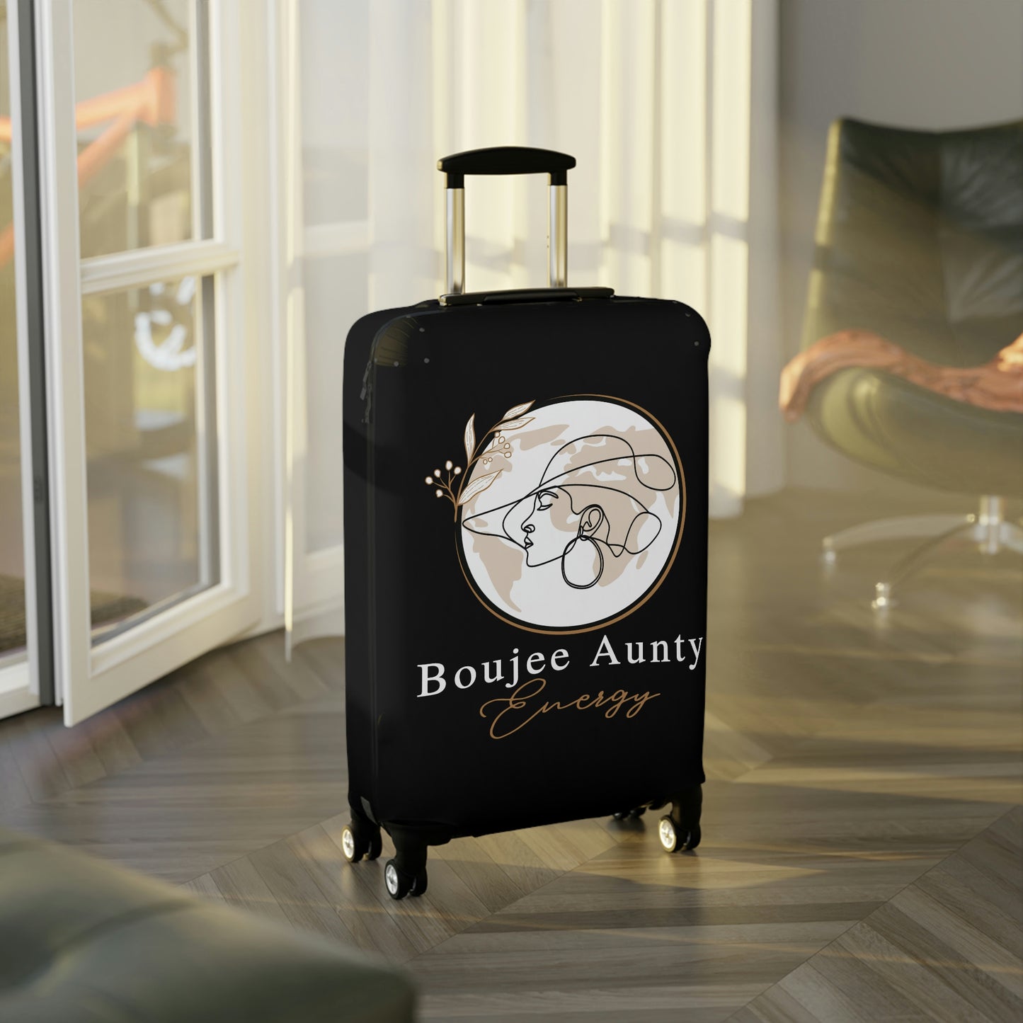Boujee Aunty Luggage Cover