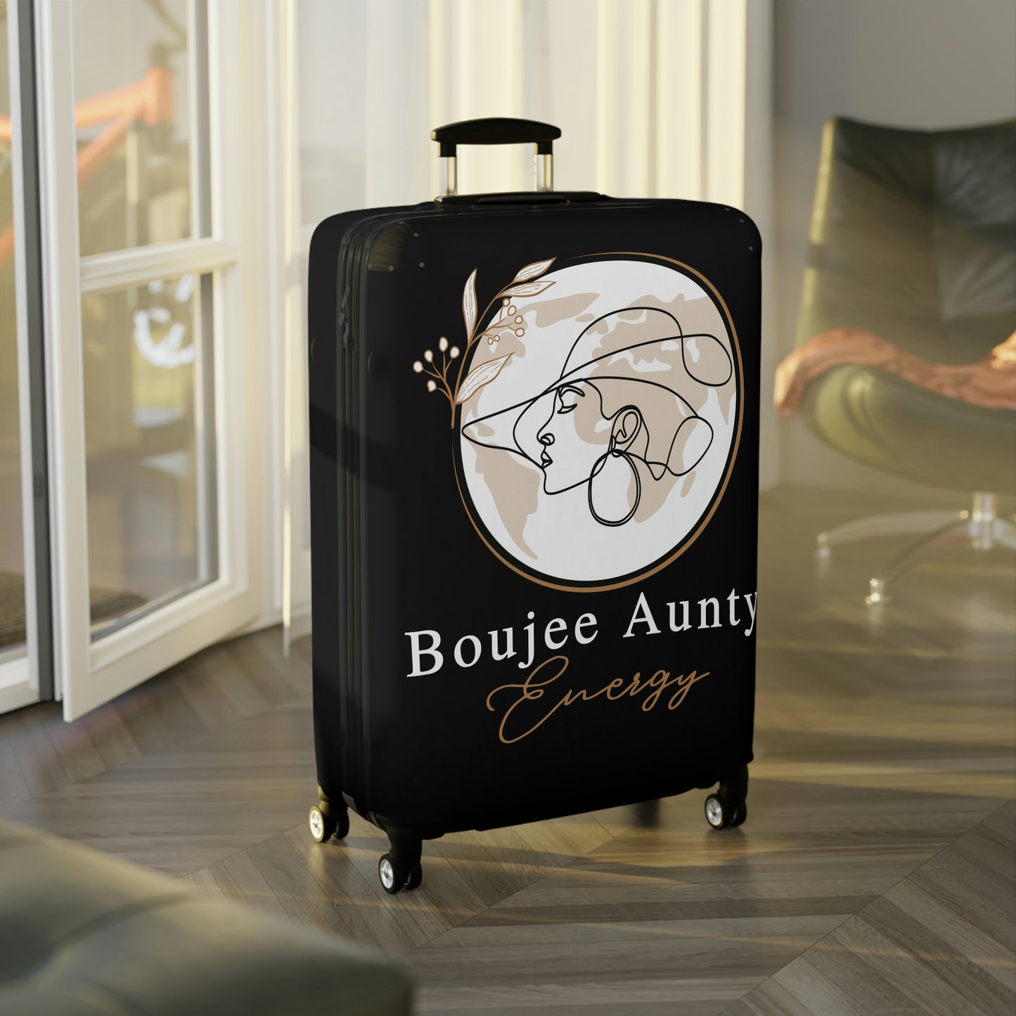 Boujee Aunty Luggage Cover